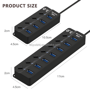 <span class=keywords><strong>USB</strong></span> 3.0 tốc độ cao Hub, 7-Port <span class=keywords><strong>USB</strong></span> Splitter <span class=keywords><strong>Adapter</strong></span> với chuyển đổi, cho máy tính - Product Image 4