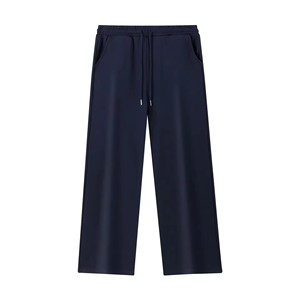 Pantalon de survêtement large pour homme avec logo personnalisé, coupe ample et épaisse, taille mi-haute, grande taille, décontracté pour le quotidien - Product Image 1