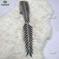 Nouvel Arrivage – Appliques Feuilles Brodé en Velours Cristal Doux, Plusieurs Couleurs Disponibles, Accessoires Vestimentaires pour Chapeaux et Projets DIY