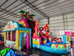 Toboggan aquatique gonflable commercial <span class=keywords><strong>Aloha</strong></span> de 21 pieds à une voie avec <span class=keywords><strong>piscine</strong></span> pour la location - Product Image 2