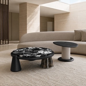<span class=keywords><strong>Table</strong></span> basse ronde Evelyn en marbre italien, style minimaliste et sophistiqué, choix de l'<span class=keywords><strong>artiste</strong></span> moderne, idéale pour les petits salons - Product Image 3