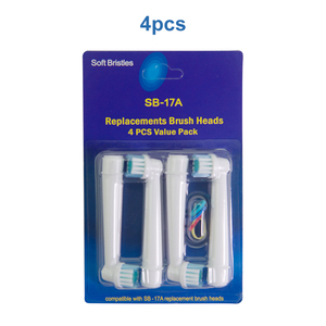Sb 17A Eb-25P sonic écologique automatique Sonic 4 Pack remplacement modifiable <span class=keywords><strong>brosse</strong></span> à dents électrique têtes de <span class=keywords><strong>brosse</strong></span> à dents fabricant - Product Image 6