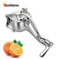 Handmatige multifunctionele fruitpers met drukvat, kern van roestvrij staal, voor het persen van fruit en groenten.