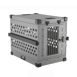 Cage pour <span class=keywords><strong>chien</strong></span> en aluminium légère et pliable, portable et empilable, idéale pour les voyages en voiture et l'extérieur – Vente en gros - Product Image 4
