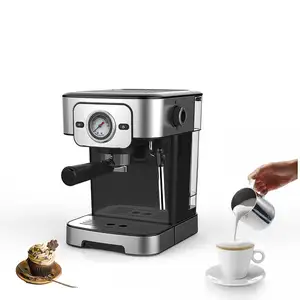 Factory wholesale semi-automatic capsule coffee machine household retro fancy milk foam portable espresso machine