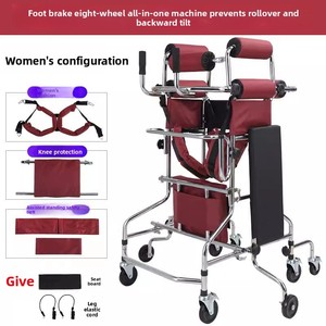 Déambulateur à roulettes pour la rééducation des membres inférieurs, aide à la marche pour personnes âgées et victimes d'AVC - Product Image 6