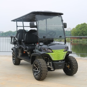 Chariot de golf électrique haute endurance 48V 5KW modèle tout-terrain extérieur à 6 passagers avec portes - Product Image 2