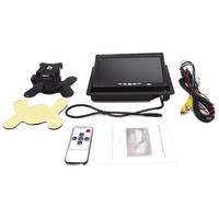 Monitor LCD Plegable de 7 Pulgadas, Pantalla para Cámara de Visión Trasera de Autobús, Dos Entradas de Video, 1 Año de Garantía