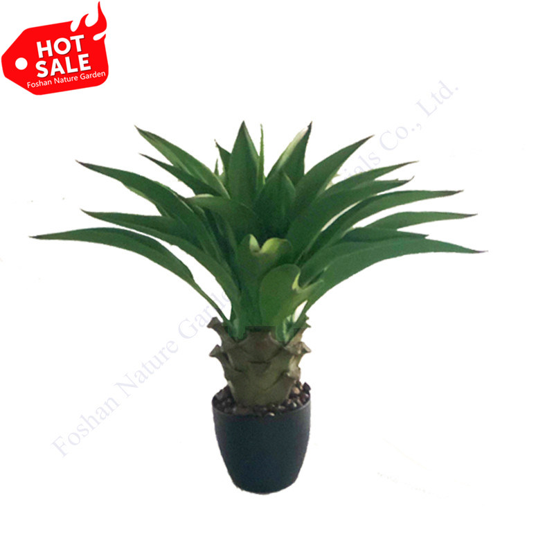 Plastic Trees Hot Sale Fake Home Decor Sisal Plastic Tree With Pot Tropical Agave Artificial Hemp Plant