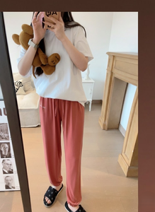 Pantalon de pyjama d'été pour femme en Cupro Viscose doux, ample et décontracté, idéal pour la maison et les loisirs en extérieur - Product Image 5