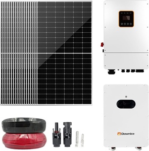 10kW Solar Kit Complete System with 16kWh Lithium Batteries 10kW Hybrid Inverter, Solar <b>Cables</b> Solar Connectors - Product Image 1