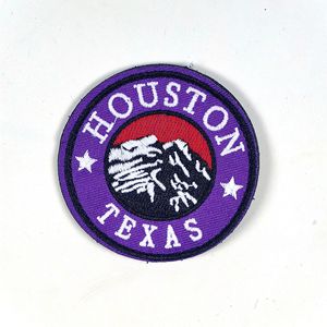 Custom Outdoor Nature Heat Press LOGO Badges Embroidered Patch <b>Sew</b> Iron on Clothing Patches Custom Round Hook and Loop Patches - Product Image 5