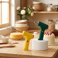 Mini batteur à œufs électrique sans fil, 3 vitesses, fouet en acier inoxydable pour gâteau, crème, pâtisserie