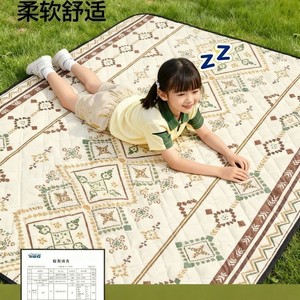 Alfombra de Picnic Portátil, Alfombra para Exteriores, Camping, Playa, Césped, Antideslizante, Resistente a la Humedad, Tela Oxford, Diseño Rectangular de Dibujos Animados - Product Image 3