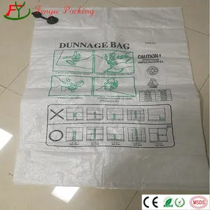 Nosso transporte Air Bags PP Woven Dunnage Bag pode manter sua carga estacionária durante o transporte de longa distância