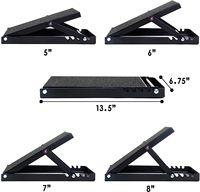 Wellshow Sport Planche inclinée réglable en acier, antidérapante et durable, pour squats, yoga et étirements des mollets