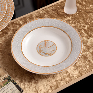 Juego de Vajilla de Porcelana de Lujo de 58 Piezas, Platos de Cerámica Estilo Occidental para Restaurante, Cafetería, Regalos al por Mayor - Product Image 5