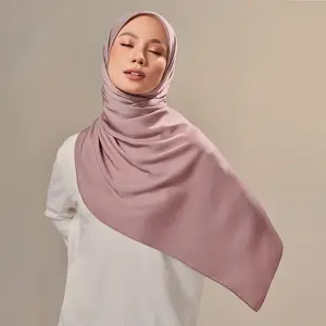 패션 럭셔리 스퀘어 스카프 110*110cm 새틴 숄 단색 실크 hijabs
