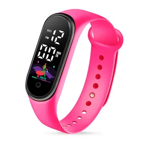 2022 most discount wholesale hot and colorful Mi8 color children's waterproof sports digital LED watch with touch screen