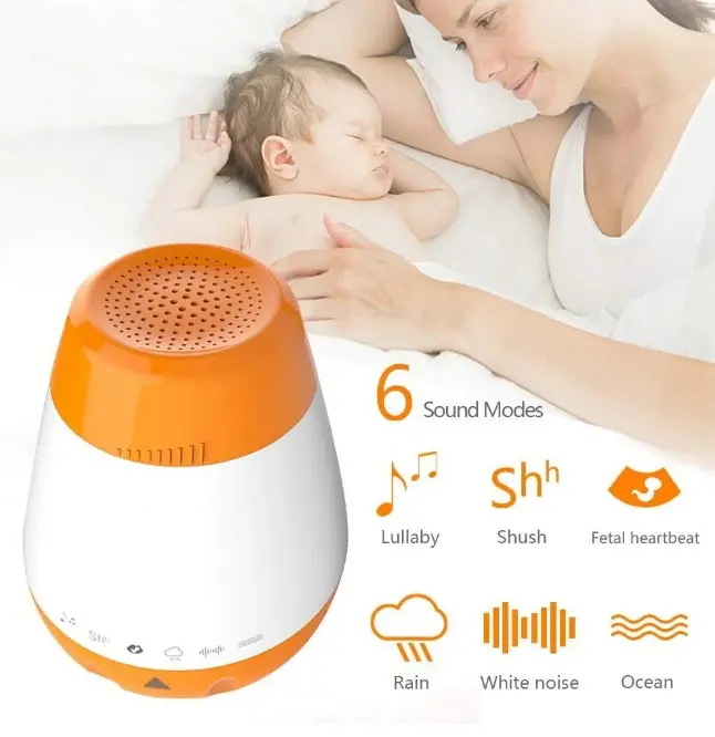 1800mAh Recarregável Portátil Branco Noise Baby Soother Sound Machine para Bebês Sleep Milagre Shusher