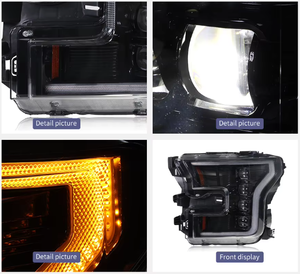 Phare LED DRL pour Ford Raptor F150 2015-2020, accessoires automobiles, 36W 6000K, ajustement universel, homologué DOT, vente en gros - Product Image 3