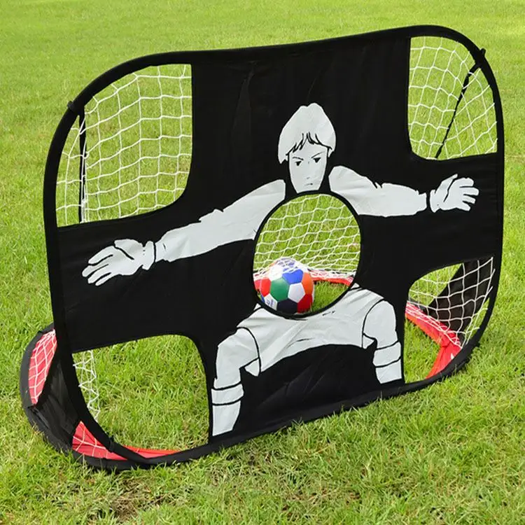 OEM كرة القدم صافي الاطفال لكرة القدم شبكة المرمى المحمولة 2 في 1 الأطفال كرة القدم الهدف صافي مع حقيبة حمل