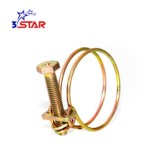 W1 fer galvanisé taiwan <span class=keywords><strong>pince</strong></span> de tuyau à <span class=keywords><strong>double</strong></span> fil robuste en acier inoxydable - Product Image 5