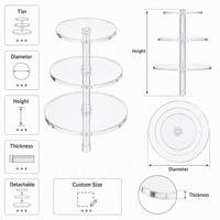 Organisateur de Documents de Bureau en Acrylique Transparent Personnalisé, Support de Courrier, Rangement de Documents, Étagère de Bureau, Vente en Gros OEM Direct Usine