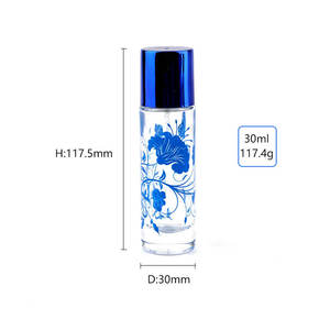 批发定制空30毫升圆形玻璃香水瓶6混色玻璃香水瓶 - Product Image 3