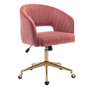 Mobili da soggiorno moderni europei sedia da ufficio per la casa sedia da <span class=keywords><strong>scrivania</strong></span> girevole in velluto <span class=keywords><strong>poltrona</strong></span> con accento sedie imbottite - Product Image 3