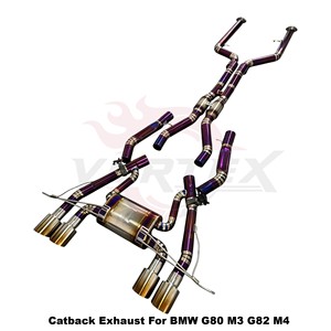 ระบบท่อไอเสียแบบวาล์ว Vortex Purple Titanium Catback สำหรับ BMW M3 G80 M4 G82 G83 S58 3.0T ปี 2021-2025 ชุดแต่งแบบติดตั้งได้โดยตรง - Product Image 3