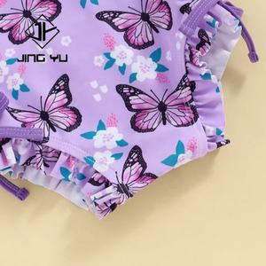 Traje de Baño Infantil de Manga Larga con Protección Solar, Diseño de Alta Calidad, Tela Ecológica, Estampado de Neón, Elástico - Product Image 5