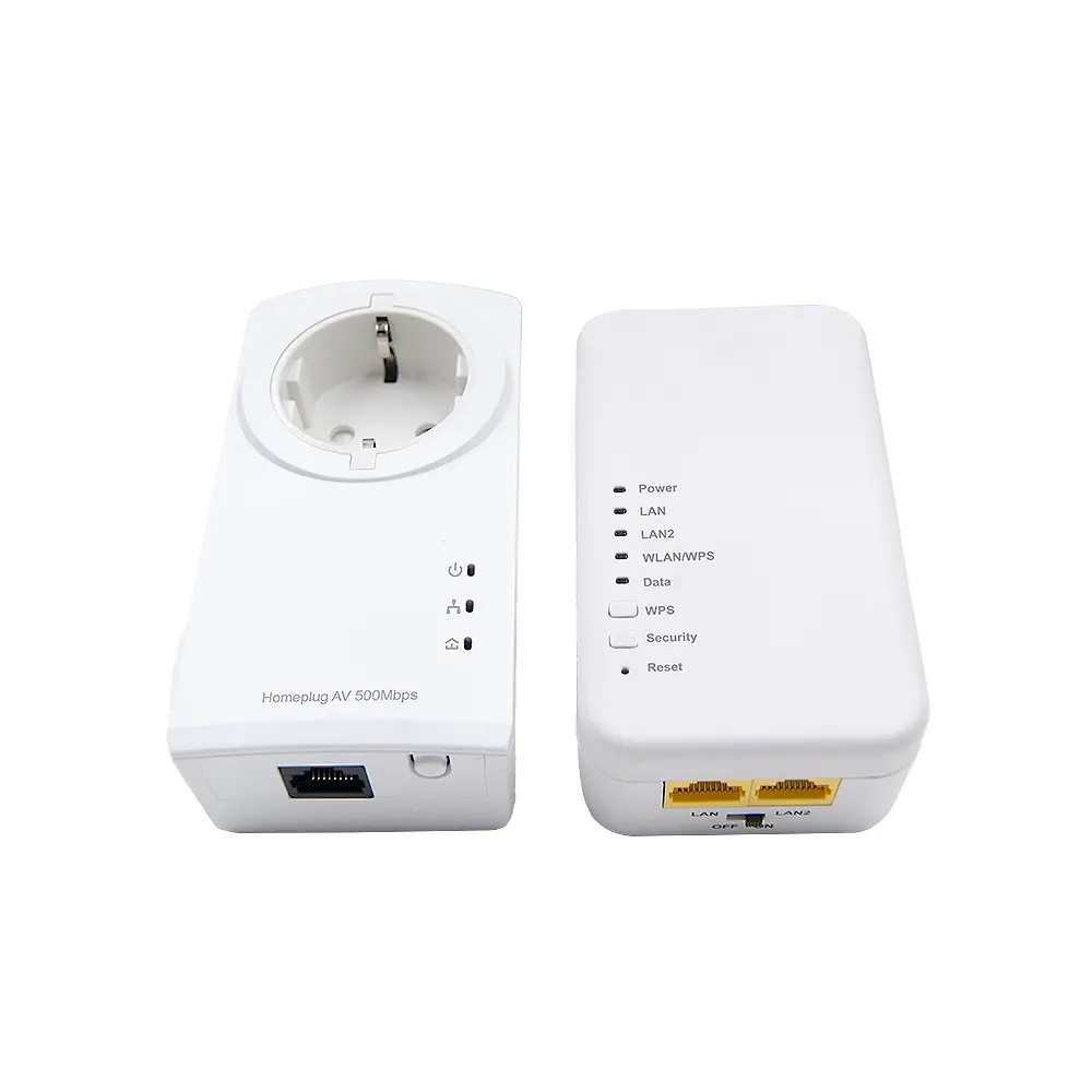 Homeplug AV Mini powerline adaptor up to 500Mbps wireless range amplifier