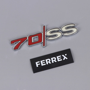 Emblème de voiture personnalisé Zecheng en ABS, 70 SS Ferrex chromé, pour décoration automobile - Product Image 1