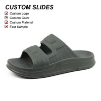 Sandales de sport athlétiques OLICOM à double sangle, orthopédiques, pour fasciite plantaire, à bout ouvert, avec support de voûte plantaire confortable et doux, pour hommes