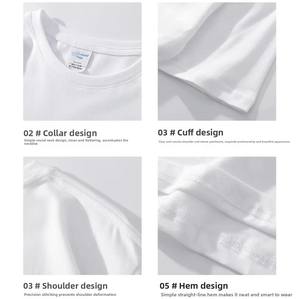 <span class=keywords><strong>T</strong></span>-<span class=keywords><strong>Shirt</strong></span> da Uomo in Cotone 210gsm con Logo/Motivo Personalizzato, Collo Tondo, Tinta Unita, Design OEM/ODM su Misura - Product Image 3