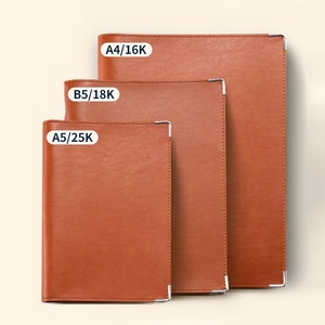 A4 & B5 semplice copertina morbida quaderni Logo griglia punteggiata in bianco Organizer A5 diario raccoglitore ad anelli in pelle con rilegatura a fogli mobili - Product Image 6