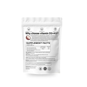 Gélules de Vitamine D3 K2 10 000 UI 200 µg avec Huile de Coco pour la Santé Osseuse - Product Image 4