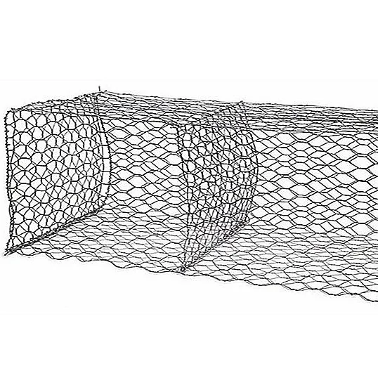Prezzi di fabbrica rivestito in pvc zincato 2x1x1 gabbione rete metallica 80x100mm cestini esagonali in gabbione in vendita