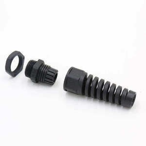 ข้อต่อสายเคเบิลไนลอนกันน้ำ IP68 ขนาด PG13.5 ป้องกันการบิดงอ พร้อมบุชชิ่งลดแรงดึงแบบยืดหยุ่น - Product Image 4