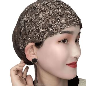 Pañuelo para la Cabeza de Encaje Ecológico y Transpirable para Mujer, Apto para Mujeres Musulmanas, Gorro de Primavera/Verano, Diseño Elástico, YASEEN - Product Image 4