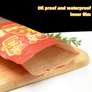 Bolsa de plástico con cremallera roja de estilo chino para comida, Festival de primavera, bolsa de dulces autosuficiente de grado alimenticio con superficie de impresión de huecograbado - Product Image 3