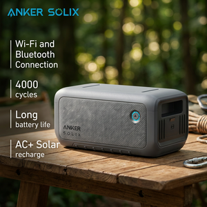 Station d'alimentation solaire Anker Solix 2048Wh 2400W certifiée CE LVD LiFePO4 Prise UK Utilisation domestique d'urgence - Product Image 2