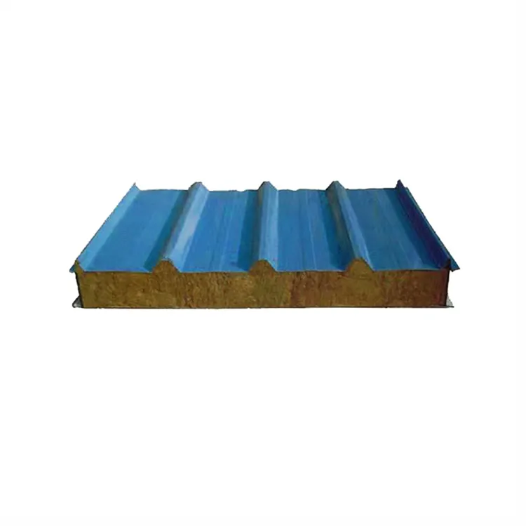 Facile installazione isolamento termico acustico ignifugo lana di roccia EPS tetto pannelli Sandwich per la costruzione di magazzino
