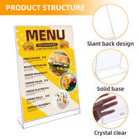 Support publicitaire de bureau A6 pour photos, porte-menu et porte-affiches de table en gros