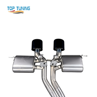 Système d'échappement Catback à soupapes en titane pour Porsche Cayenne E3 Turbo GT - Finition naturelle avec embouts centraux