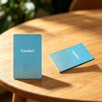 Carte d'accès RFID sans contact personnalisée CR80 en PVC étanche avec puce S50, technologie NFC 13,56 MHz pour les hôtels, les adhésions et les entreprises