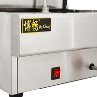 Machine à kebab au gaz en acier inoxydable de haute production pour comptoir, machine à shawarma pour usage commercial