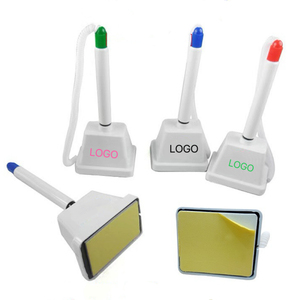 Bolígrafo de Lujo para Regalos Promocionales IStapromo, Bolígrafo de Escritorio de Plástico con Cadena, Base Blanca, Soporte de Escritorio, Soporte Seguro para Bolígrafo - Product Image 5