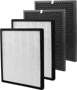 LV-PUR131 Replacement Filters Compatible with LEVOIT LV-PUR131 True HEPA and Activated Carbon Filters 2 HEPA + 2 Carbon Filters